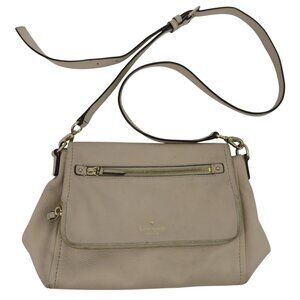 Kate Spade Cobble Hill Small Toddy Crossbody Handbag Purse Beige Pebbled Leather